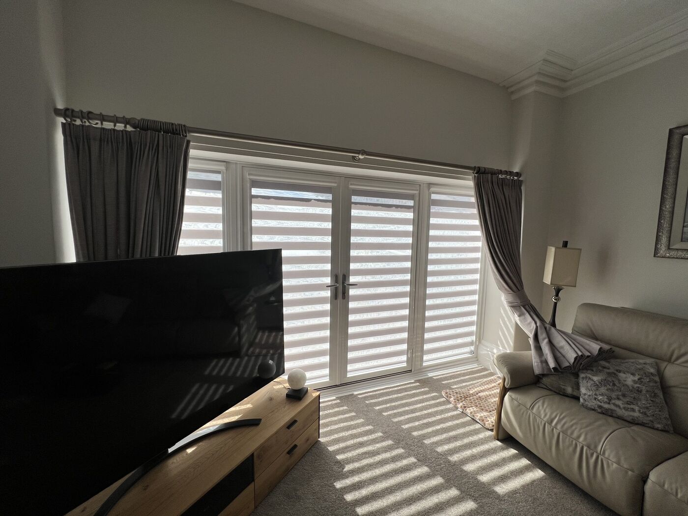 Made-to-measure blind installation by Lucas Blinds & Property Services Ltd