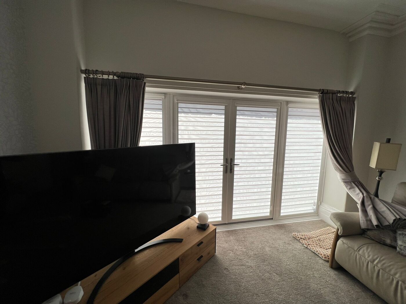 Made-to-measure blind installation by Lucas Blinds & Property Services Ltd